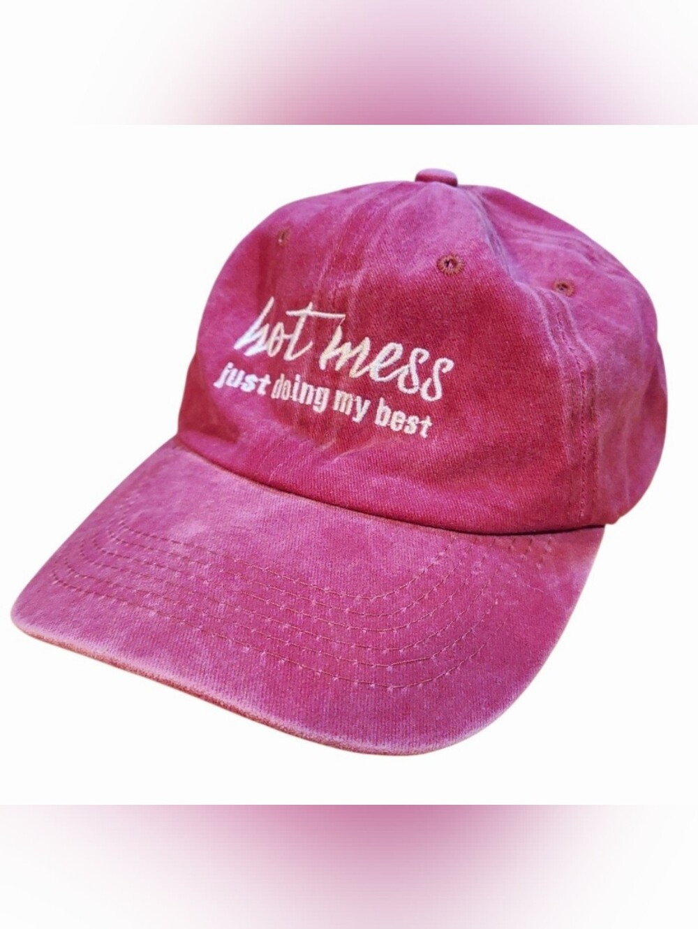Hot Mess Womens Adjustable Hat